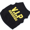 Black T-Shirt VIP Pattern Pet Vest
